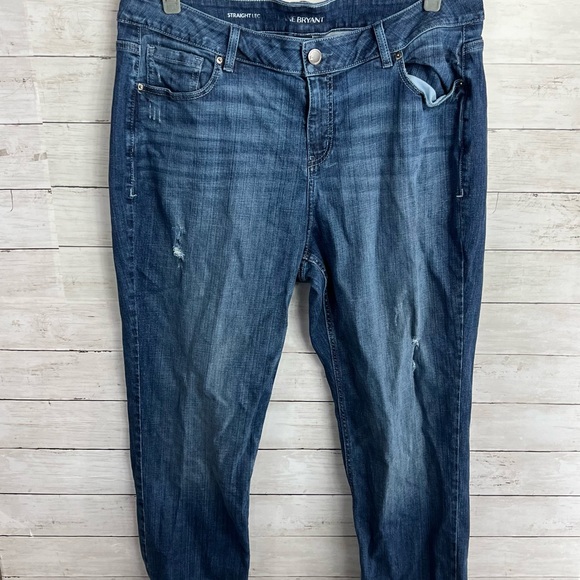 Lane Bryant Denim - Lane Bryant Straight Leg Medium Wash Jeans